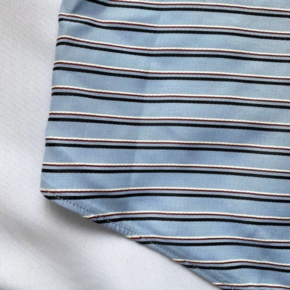 Tibi Blue Striped Midi Skirt - Picture 10 of 11